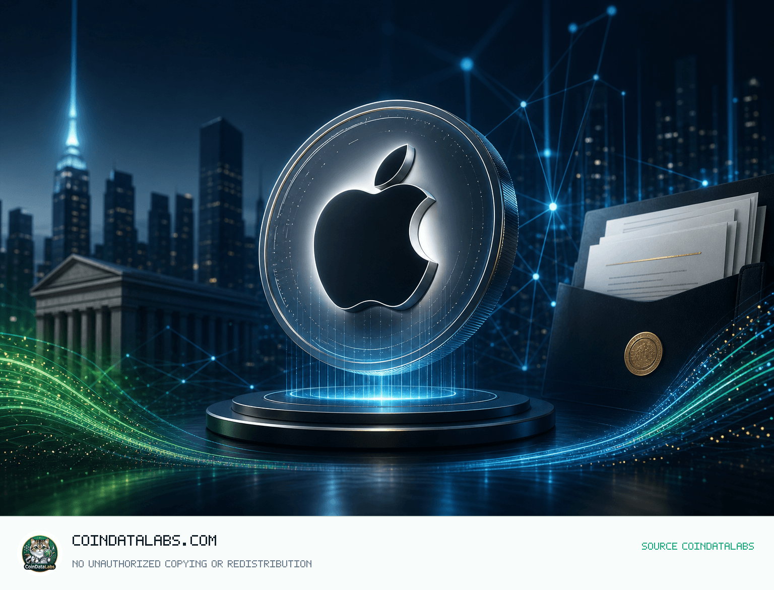 Apple tokenized stock (xStock) (AAPLX) 애플 토큰화 주식(AAPLX), 24시간 2.79% 상승 속 거래량 확대 news cover illustration