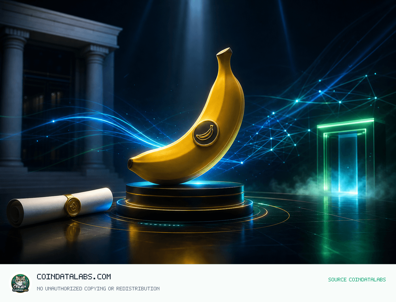 Banana For Scale (BANANAS31) , 쿠코인 알파존 상장 소식 속 시총 약 8,608만 달러 유지 news cover illustration