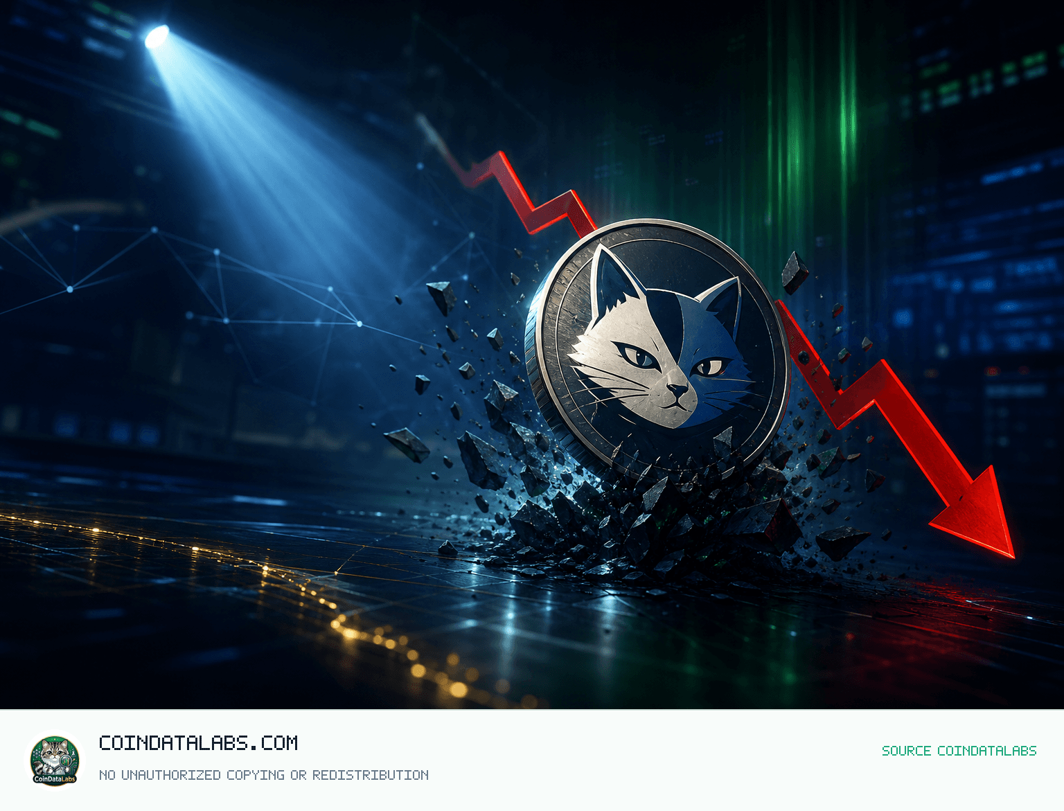 캐시 캣 (CASHCAT) , 24시간 13.65% 하락 속 거래대금 비중 52.7% news cover illustration