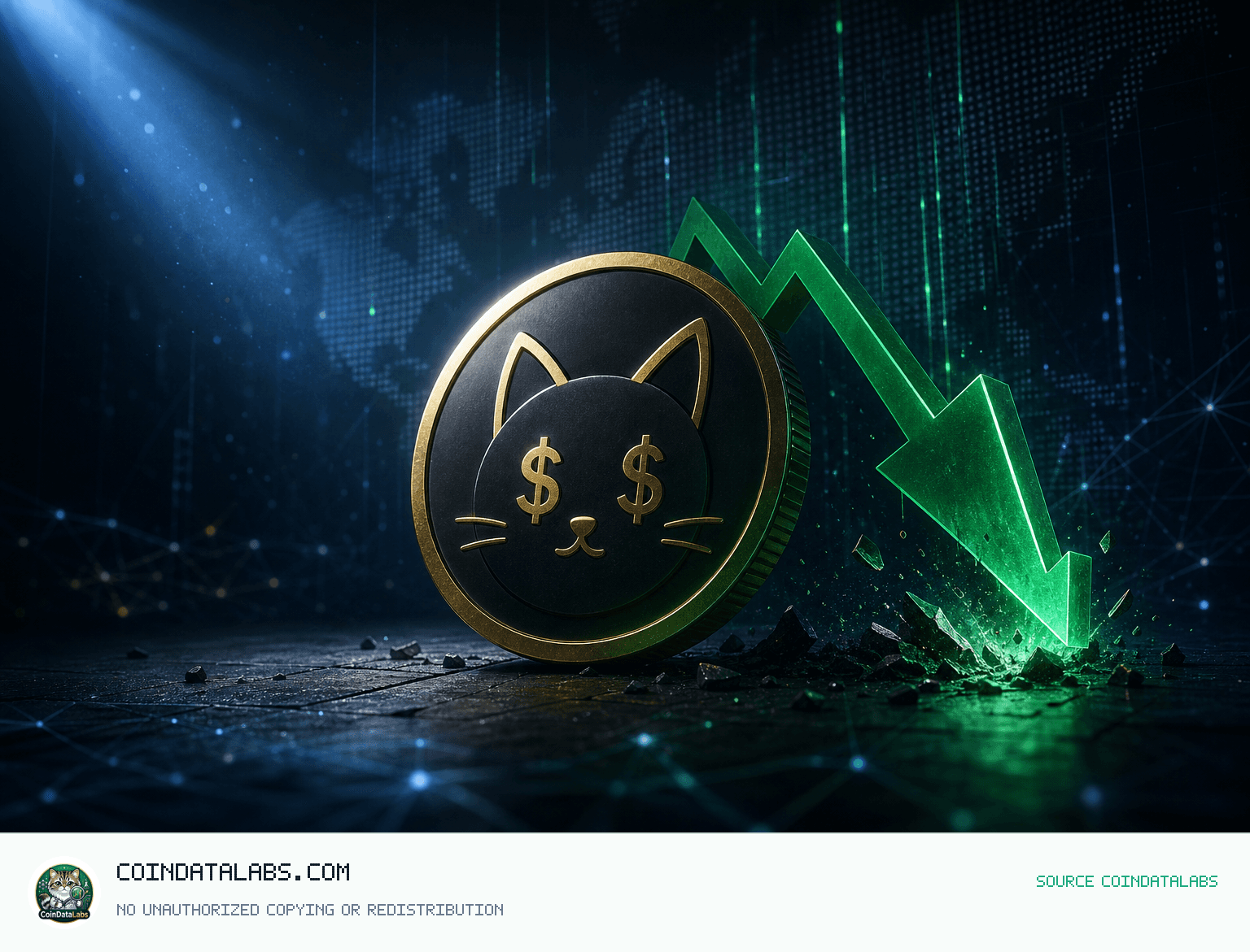 캐시 캣 (CASHCAT) , 24시간 8%대 하락 속 밈코인 화제 재확산 news cover illustration