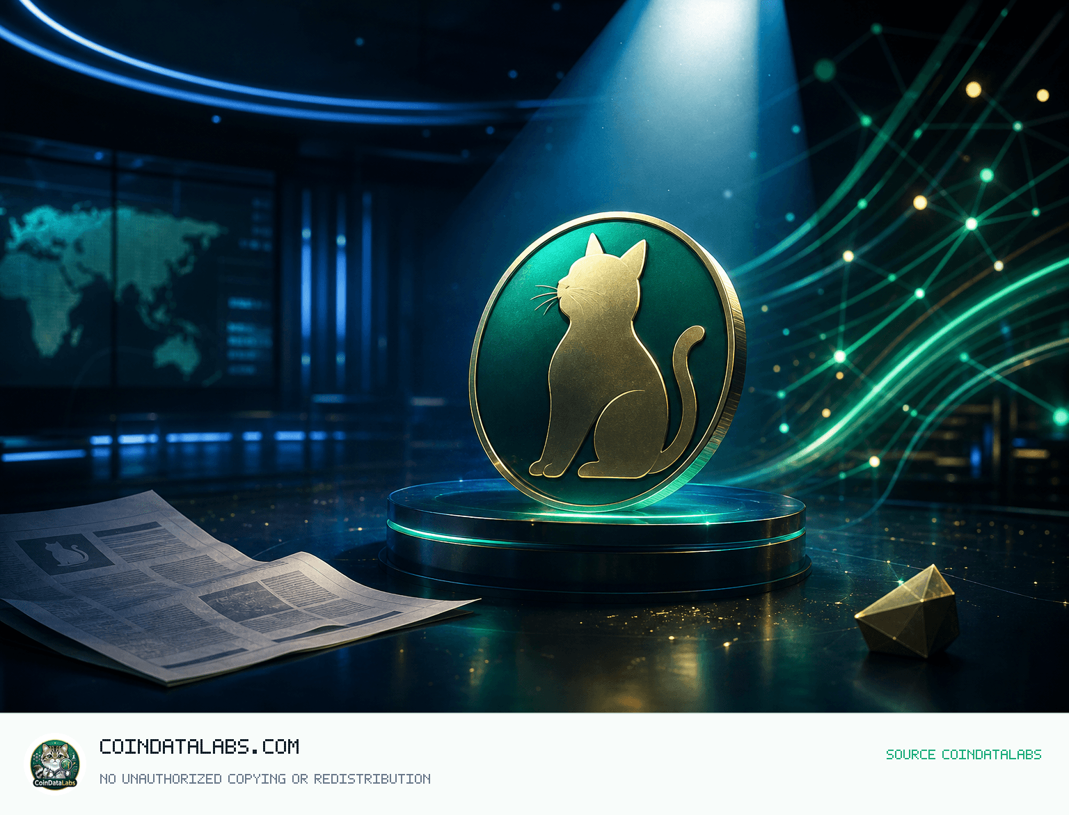 캐시 캣 (CASHCAT) , 24시간 하락 속 거래량 비중 31.2%…밈코인 뉴스는 상장 기대와 급등 서사 재부각 news cover illustration