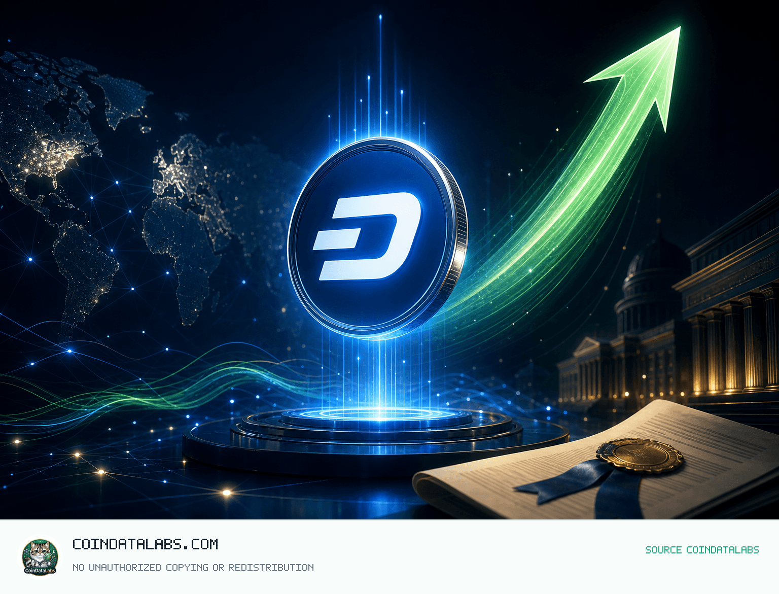 대시 (DASH) , 거래량 확대 속 24시간 3.87% 상승 news cover illustration