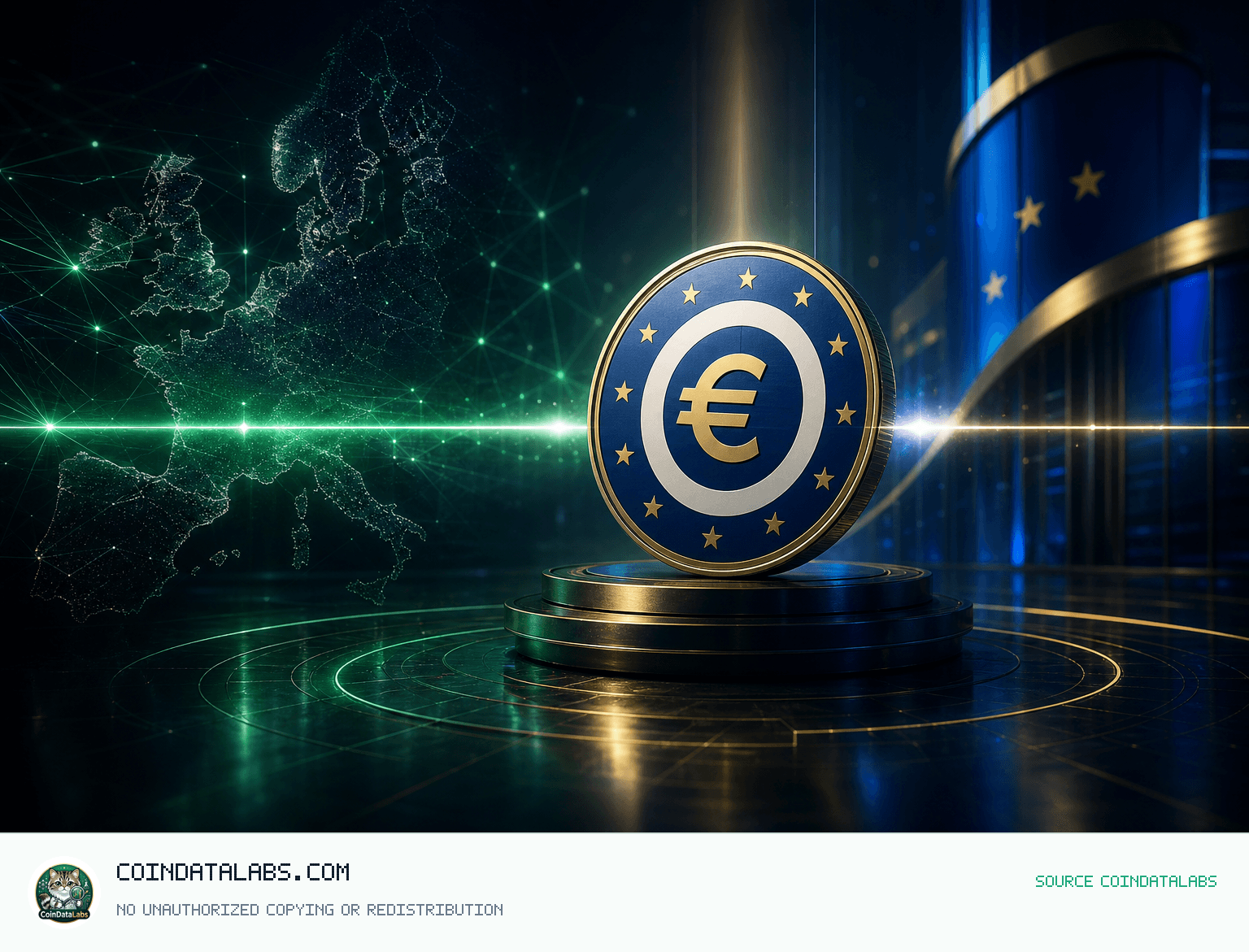 EUR CoinVertible (EURCV) EUR 코인베르티블(EURCV), 24시간 보합권 속 시총 1억4,033만달러 news cover illustration