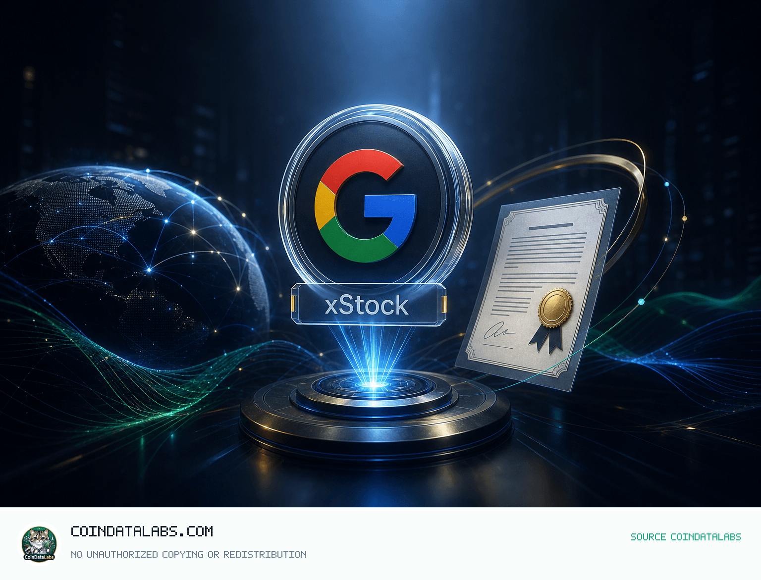 Alphabet tokenized stock (xStock) (GOOGLX), 24시간 약세 속 거래량 비중 17.8% news cover illustration