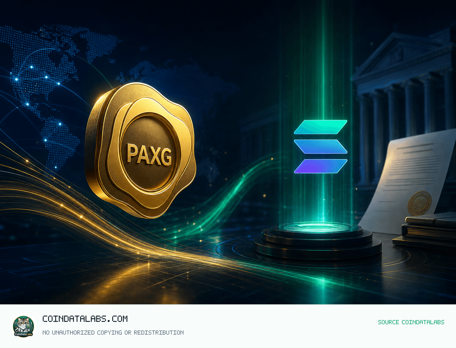 PAX Gold (PAXG) , 24시간 약세 속 솔라나 연계 소식과 전망성 기사 재부각 news cover illustration