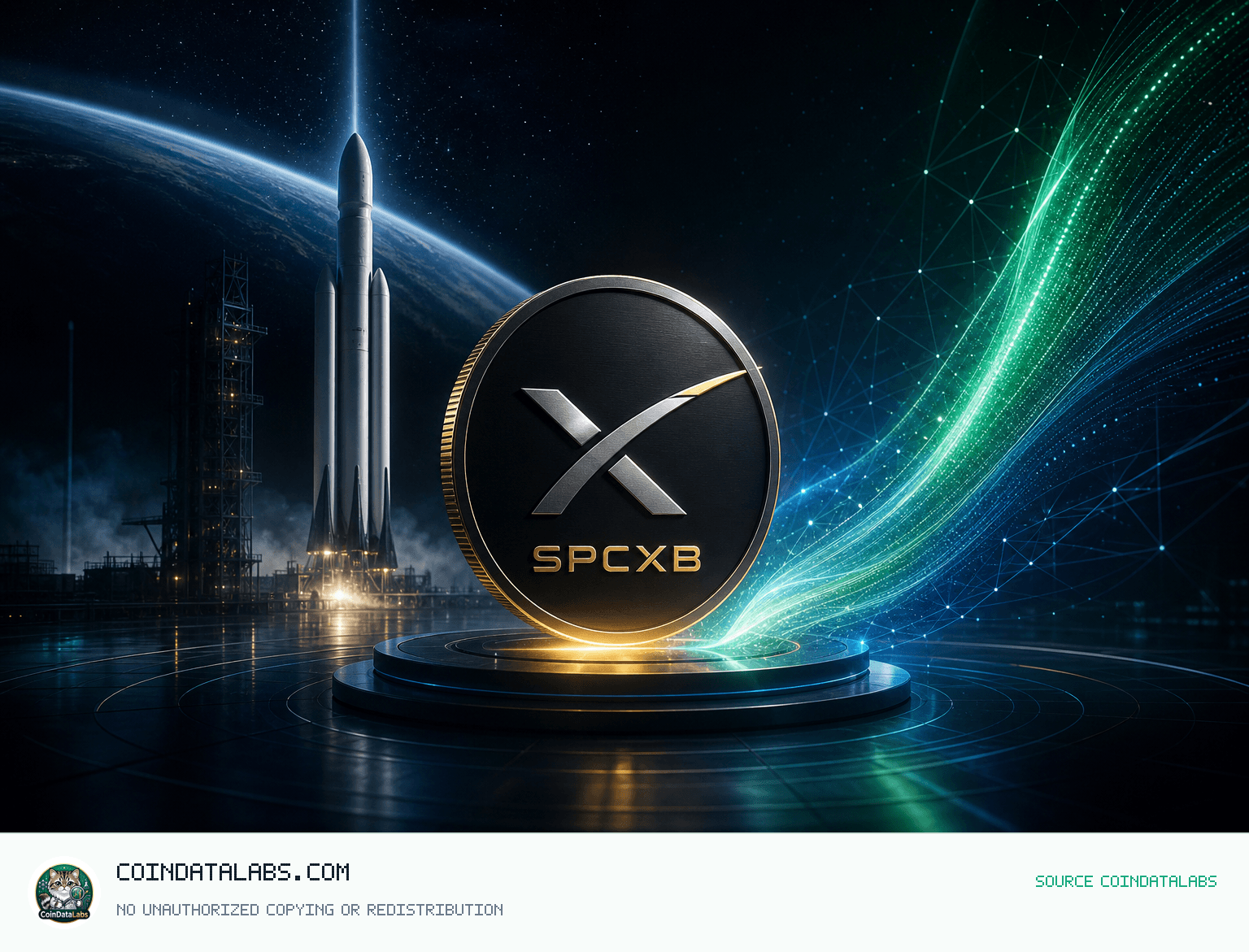 SpaceX Tokenized bStocks (SPCXB) 스페이스X 토큰화 bStocks(SPCXB), 24시간 약세 뒤 거래량 확대 속 반등 news cover illustration
