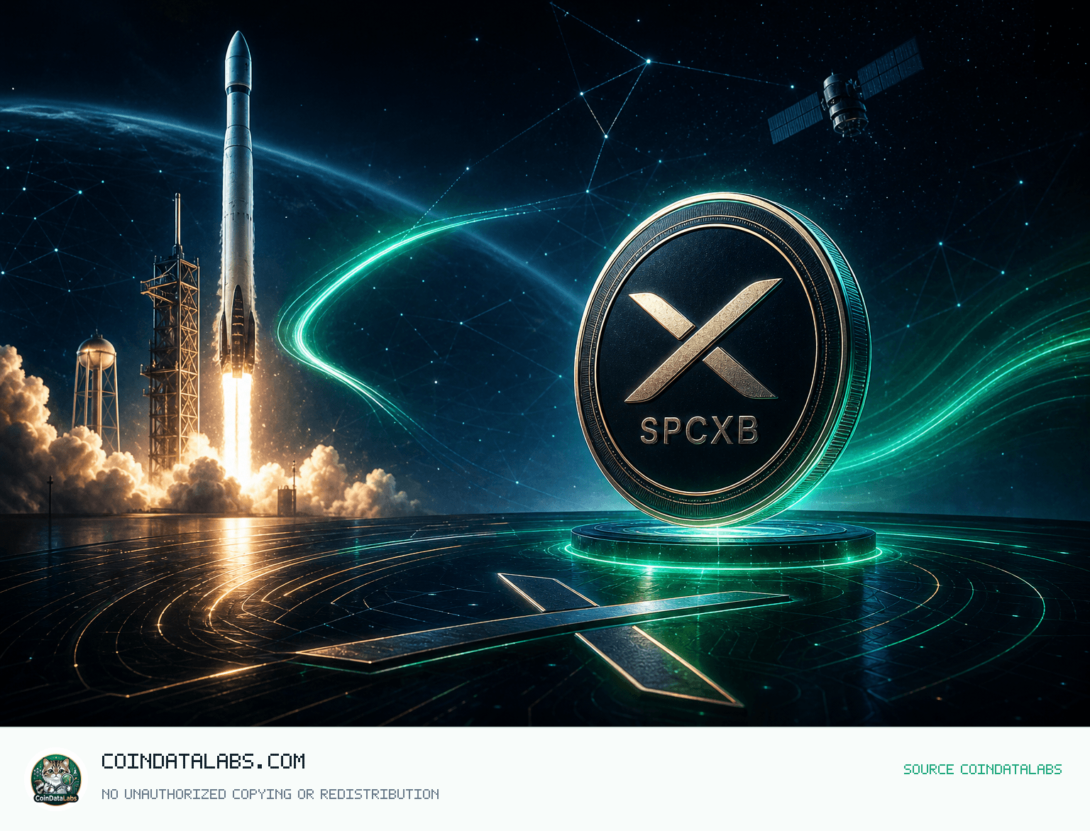 SpaceX Tokenized bStocks (SPCXB) , 24시간 약세 이후 거래량 확대 속 반등 news cover illustration