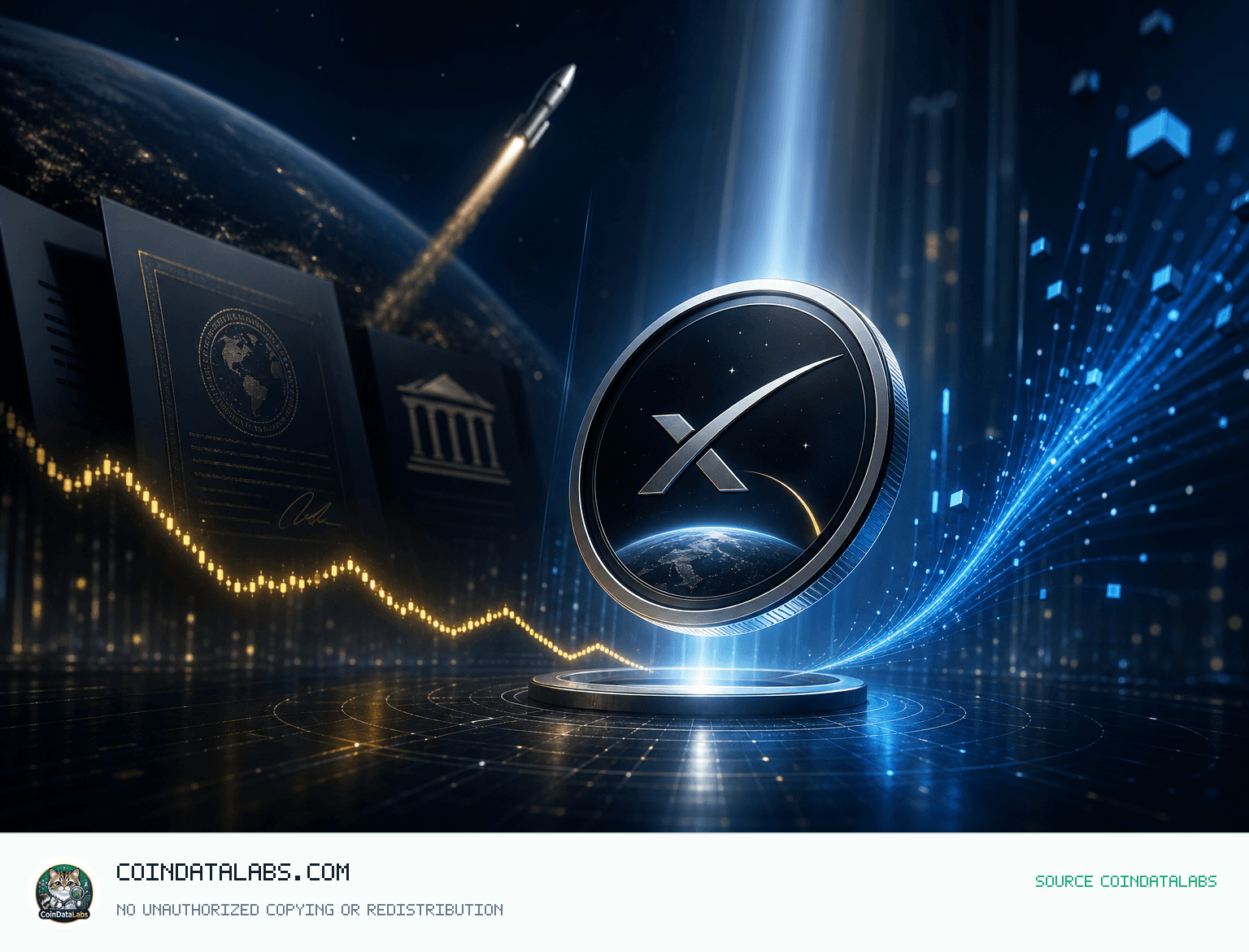 SpaceX Tokenized bStocks (SPCXB) , 24시간 약세 전환 뒤 거래량 확대 news cover illustration