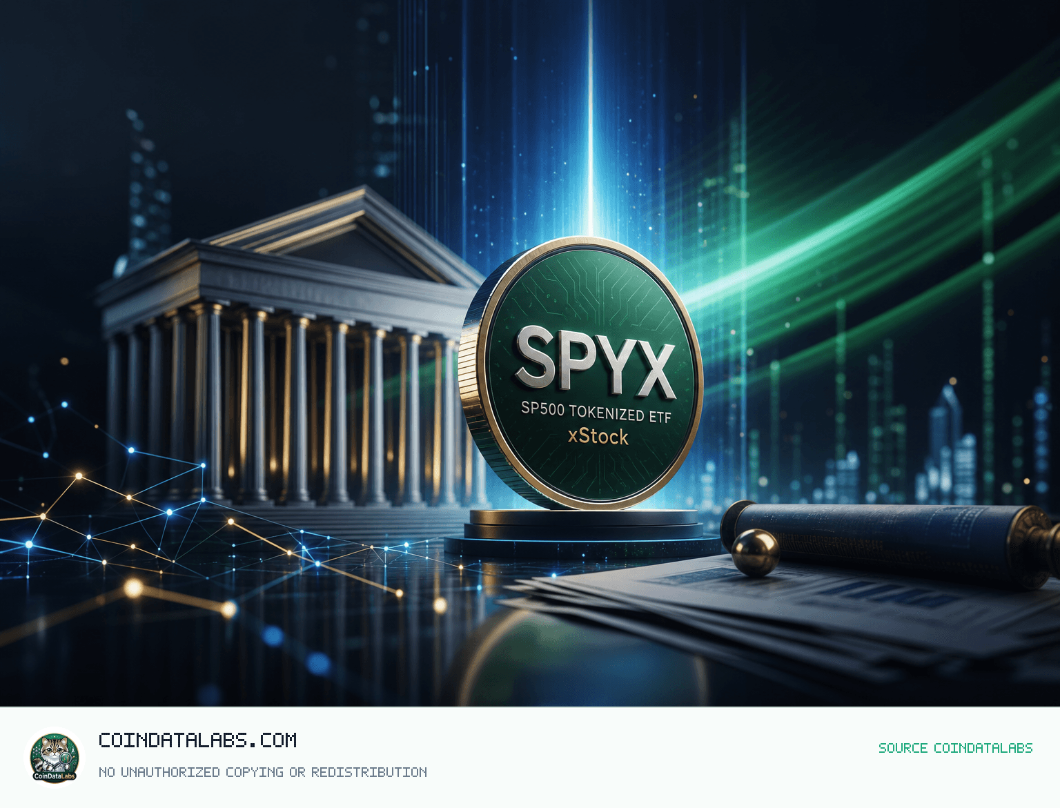 SP500 tokenized ETF (xStock) (SPYX), 24시간 소폭 상승 속 거래량 240만달러대 유지 news cover illustration