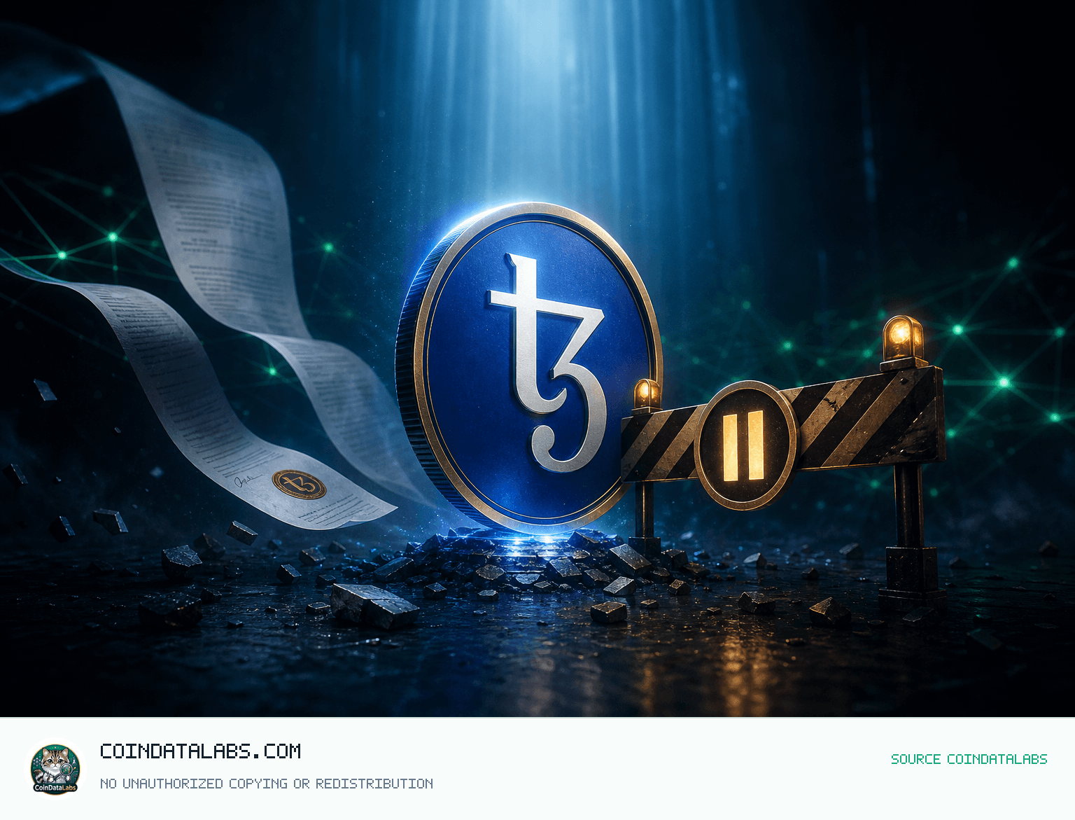 Tezos (XTZ) 테조스(XTZ), 빗썸 입출금 중단 공지와 함께 24시간 약세 news cover illustration