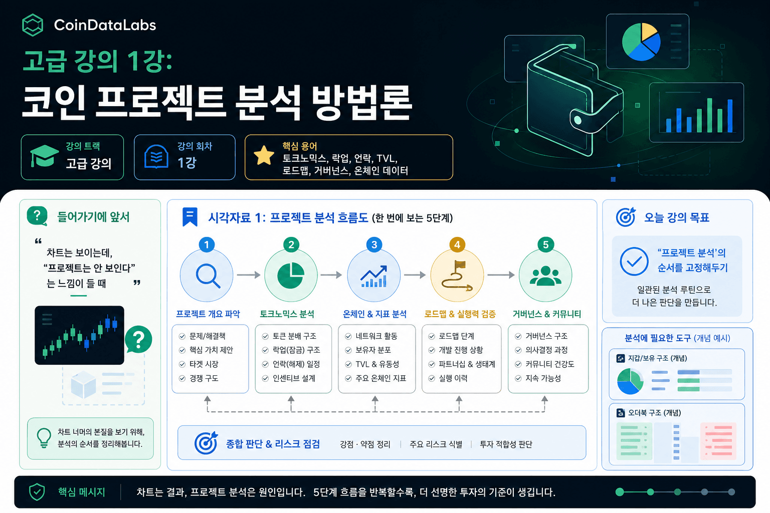 고급 강의 1강: 코인 프로젝트 분석 방법론 research visual